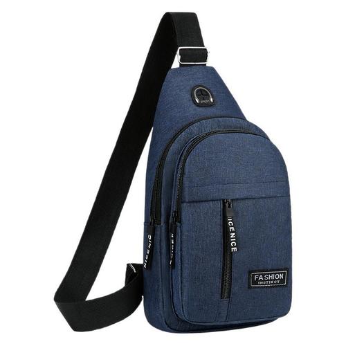 Multifunctional Bike Bag Chest Bag for Men, Crossbody Bag, Casual Oxford Cloth Single Shoulder Small Backpack, Fashion Trend Chest Bag