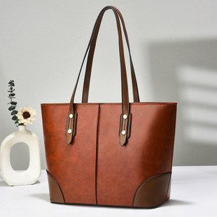 Tote Bag Large Capacity Shoulder Bag Underarm Bag Taizhou Women's Bag Large Bag Foreign Trade Style Cross-border Wholesale Bags