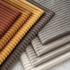 厂家现货 2.5条灯芯绒沙发布批发坐垫沙发面料抱枕软包装饰布