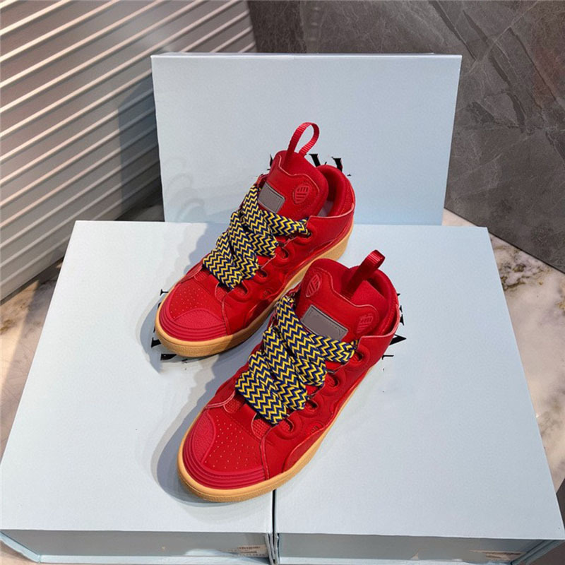 Langfan Splash-tinta zapatos de pan de tinta gruesa a juego de color alemán zapatos de entrenamiento par zapatos blancos de los hombres y las mujeres zapatos de skate para correr