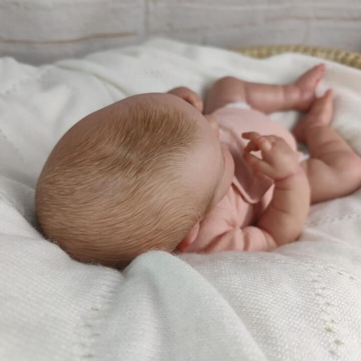 49cm simulación bebé renacido muñeca LouLou 3D piel realista bebé