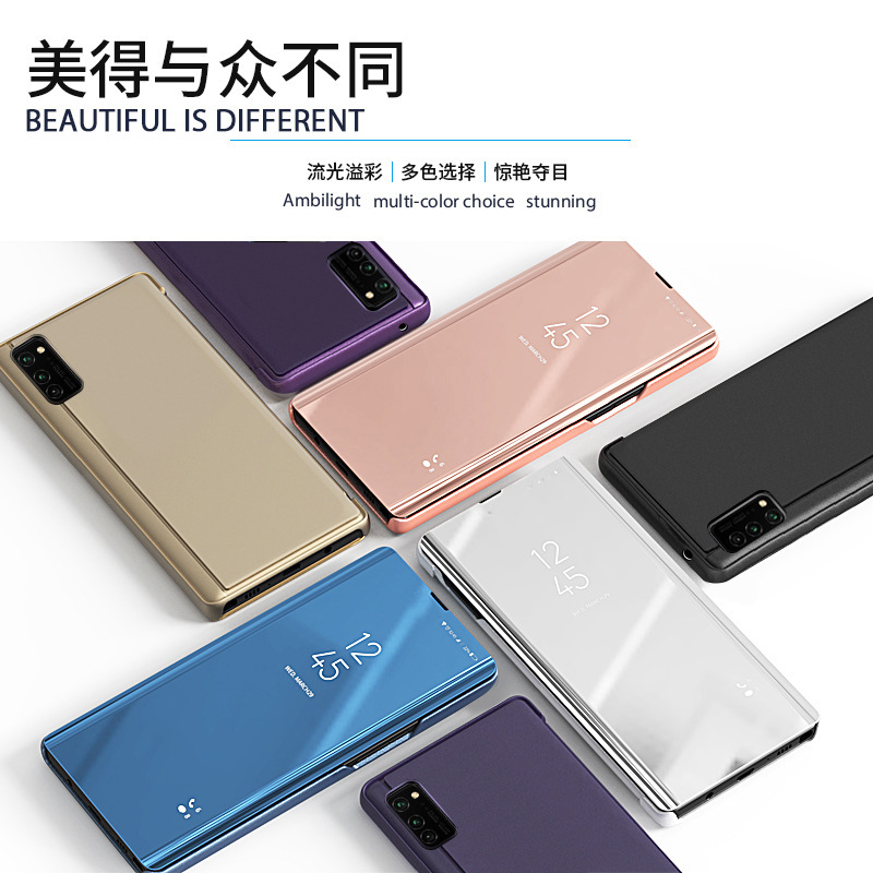 For Samsung a725G Mirror Phone Case A33 Stand A82 Smart Sleep a73 Flip Cover A92018 Protective Cover