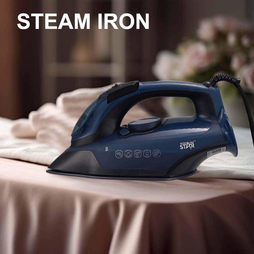 WINNINGSTAR Casa de comercio exterior 2200W chorro de agua seco explosión vapor multifuncional placa inferior de cerámica plancha eléctrica