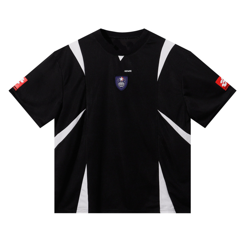 跨境24SSDucatiSoccerJersey杜卡迪联名印花足球宽松运动短袖T恤|undefined