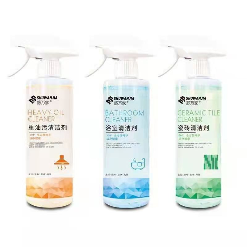 Shu Wanjia Bathroom Cleaner Heavy Oil Pollution Cleaning Bathroom Tile Cleaning 425ml Support One Piece of Hair