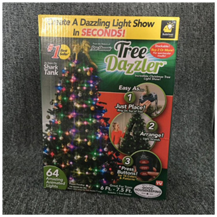 Suministro directo de fábrica árbol Dazzler árbol de Navidad decoraciones Cadena de luz LED vacaciones luces de colores suministros de Navidad