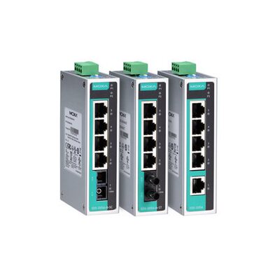 EDS-20 5 端口非网管型工业以太网交换机 MOXA摩莎 IEEE 802.3