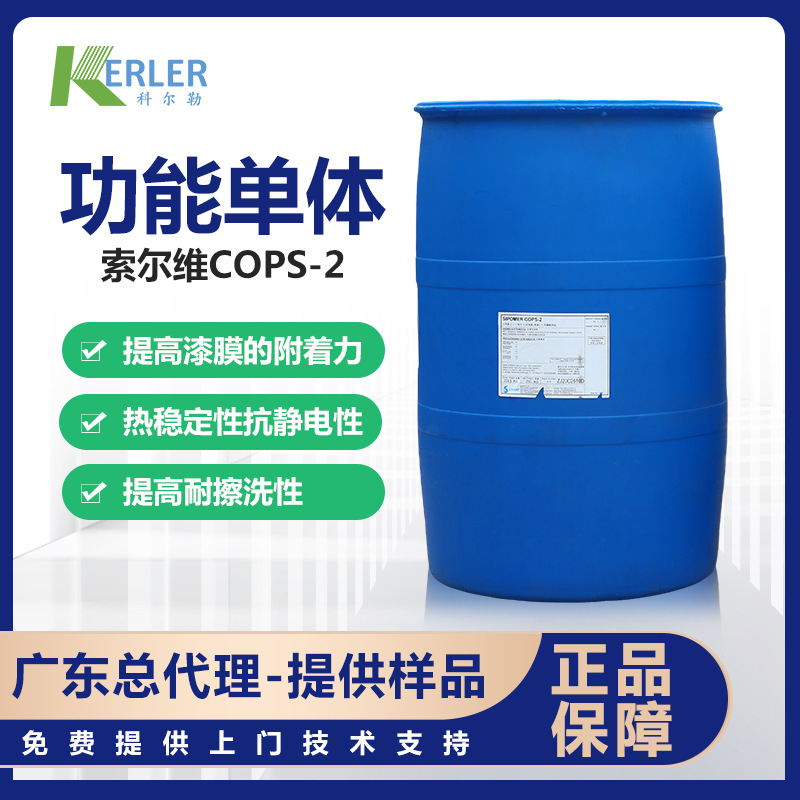 索尔维功能性单体COPS-2阴离子型乳液合成造纸油田涂料用广东总代