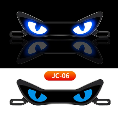 Devil Eye Modified Universal Decorative Nömrə qabı - jc-06-wiring-motorcycle-license-plate-light