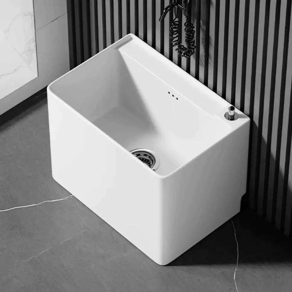 家用阳台卫生间小号拖布池洗拖把盆超大墩布池特价陶瓷大号拖把池