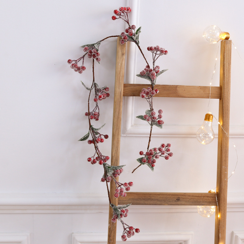 Estación independiente explosión guirlanda de Navidad decoración mini guirlanda de caña puerta colgante decoración DIY colgante pequeño