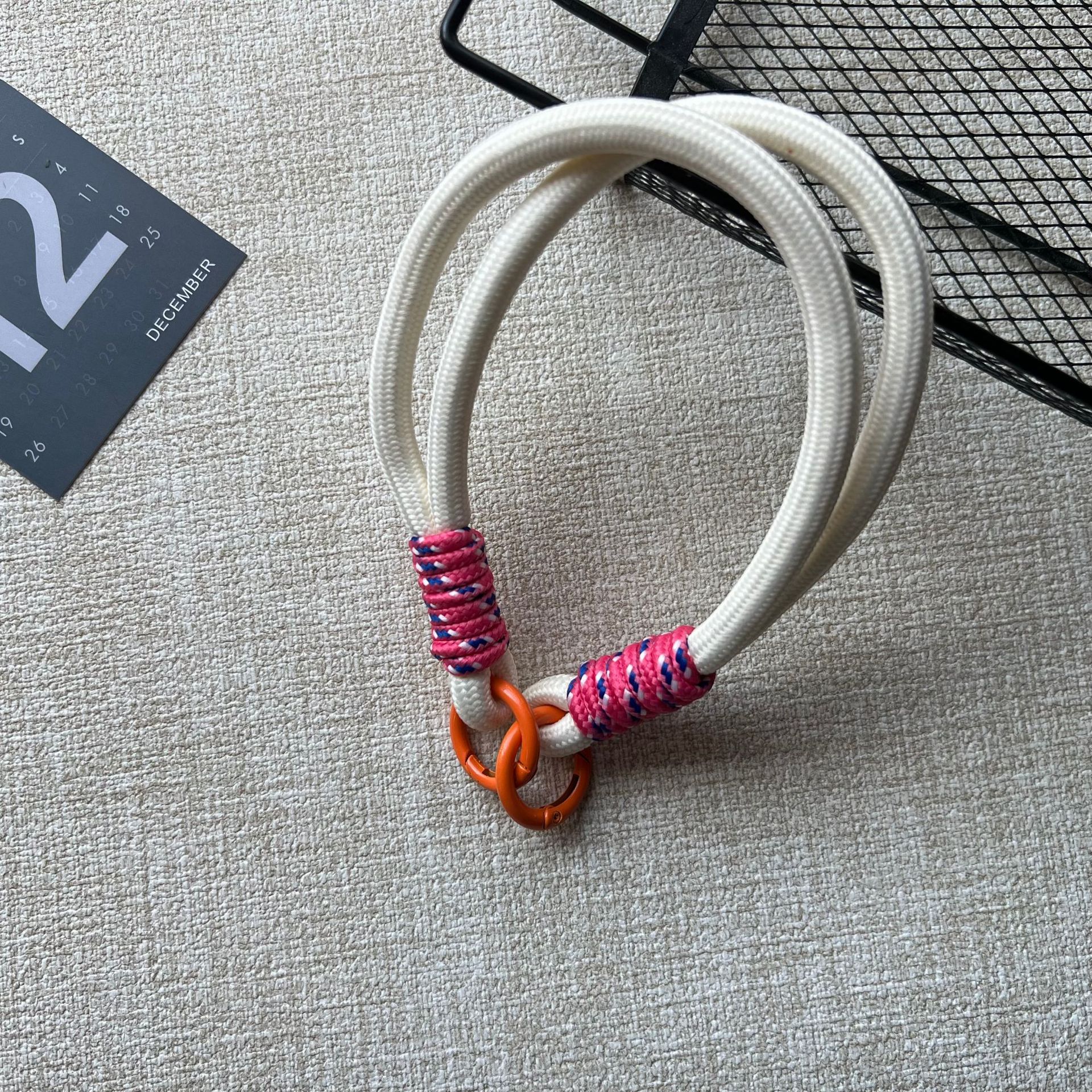 흰색과 보라색 장미-더블 링