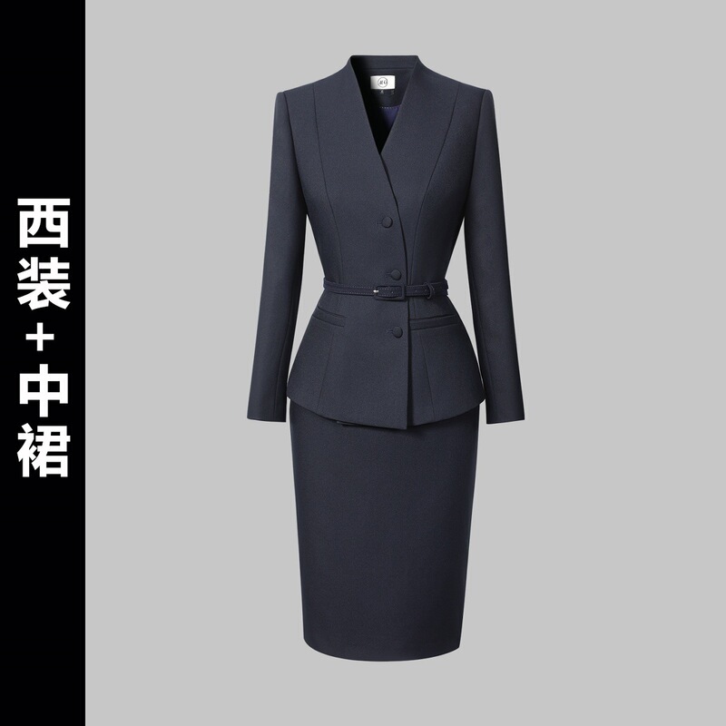 秋季西装套装女2025新款职场通勤气质干练时尚修身高端职业工作服|undefined