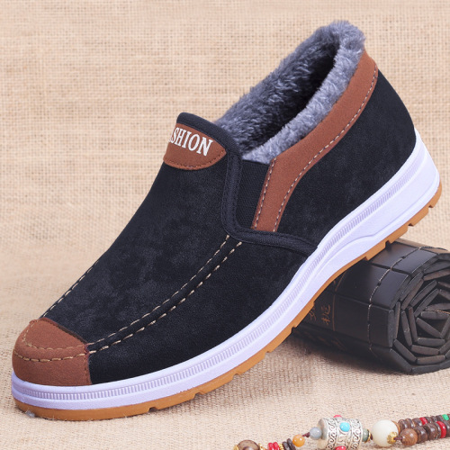 Manufacturer wholesale winter cotton shoes men's old Beijing cotton shoes men's warm second-cotton shoes for the elderly plus velvet and thickening