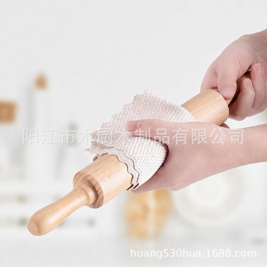 Importaciones europeas de madera maciza de haya, rodante rodante martillo, herramientas de horneado comerciales domésticas image 4