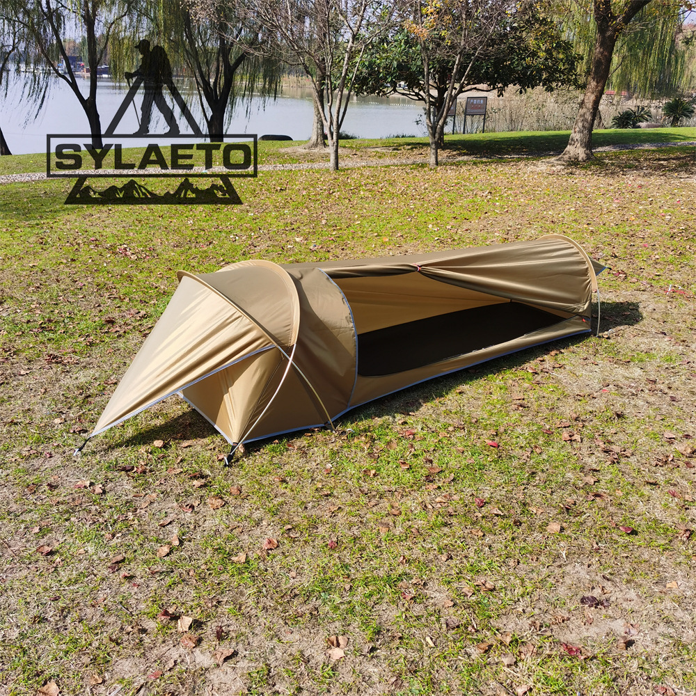 Patented Shelter Hidden Mountain Single 1 Person Ultra Light Outdoor Equipment Supplies Mountain Climbing Wild Camping Small Sleeping Bag Tent