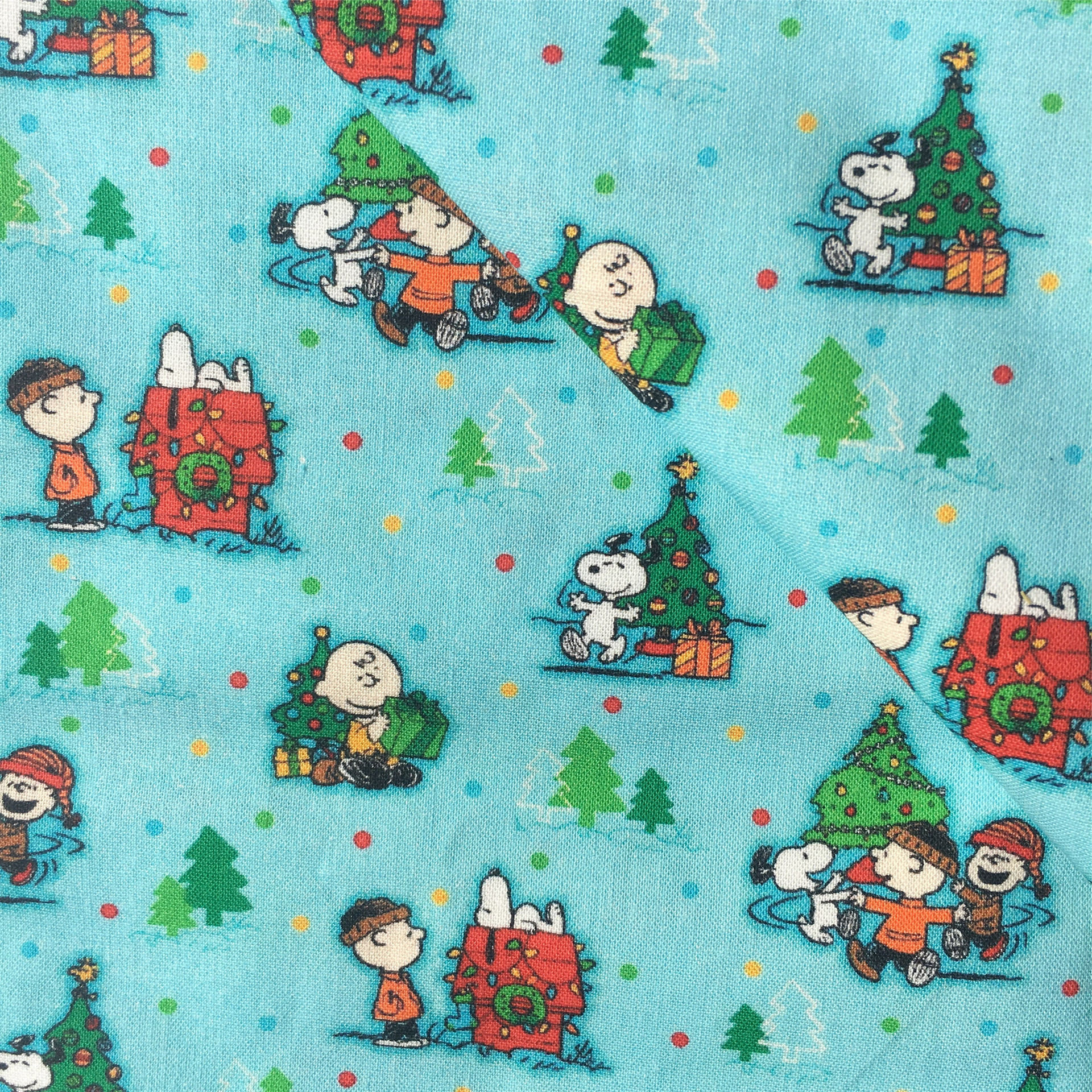 Perro Snoopy impresión de dibujos animados 100% tela de algodón DIY ropa hecha a mano bolsa, 1Yc55667