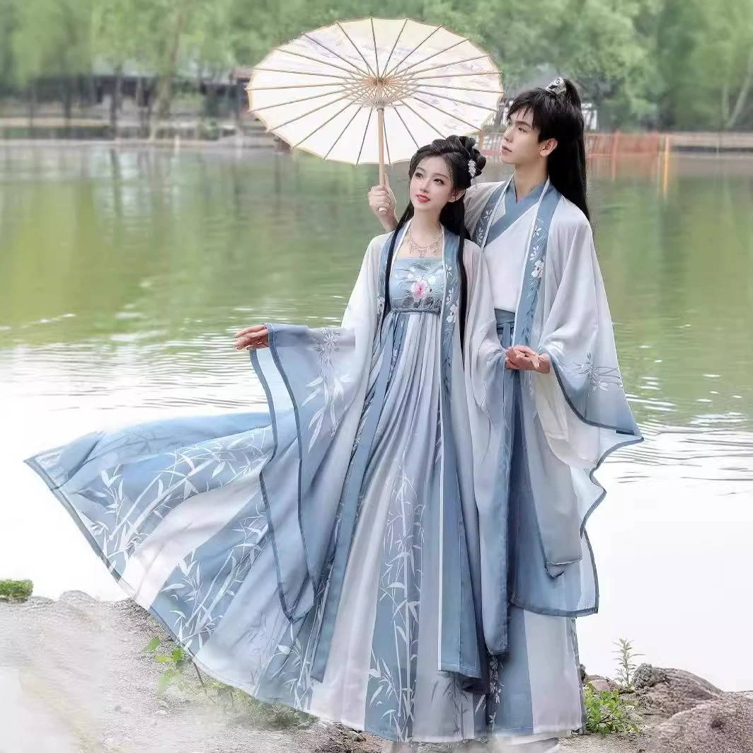 2025 новый оригинальный (Qianzhi Qianya) Jin-made ruqun пара династии Хань для мужчин и женщин весенняя юбка heshi в стиле Тан