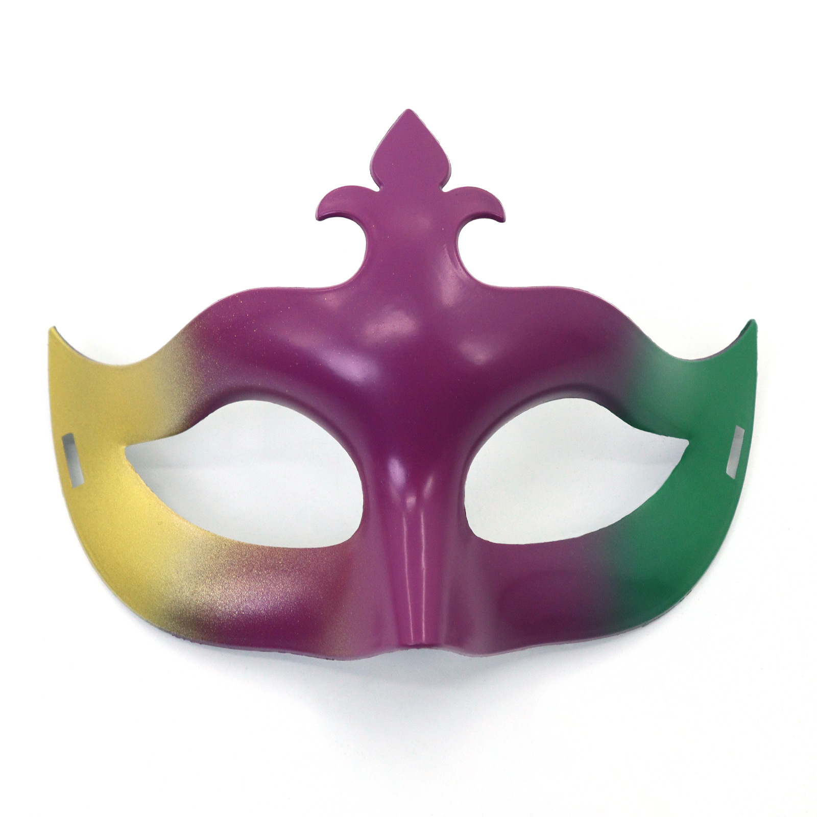 Amazon TK carnaval oro roxo verde tricolor retro máscara de mitad de cara espectáculo de escenario de fiesta máscara de accesorios