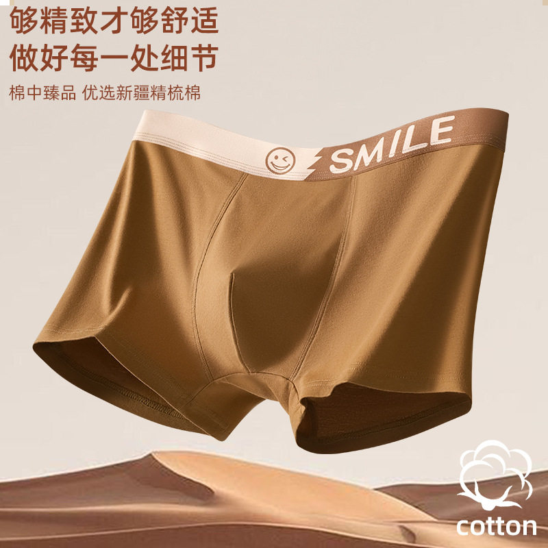 Men's Cotton Underwear Men's Shorts Men's Cotton Breathable Four Corner Soft Fashion Shorts Sports Breathable Pants