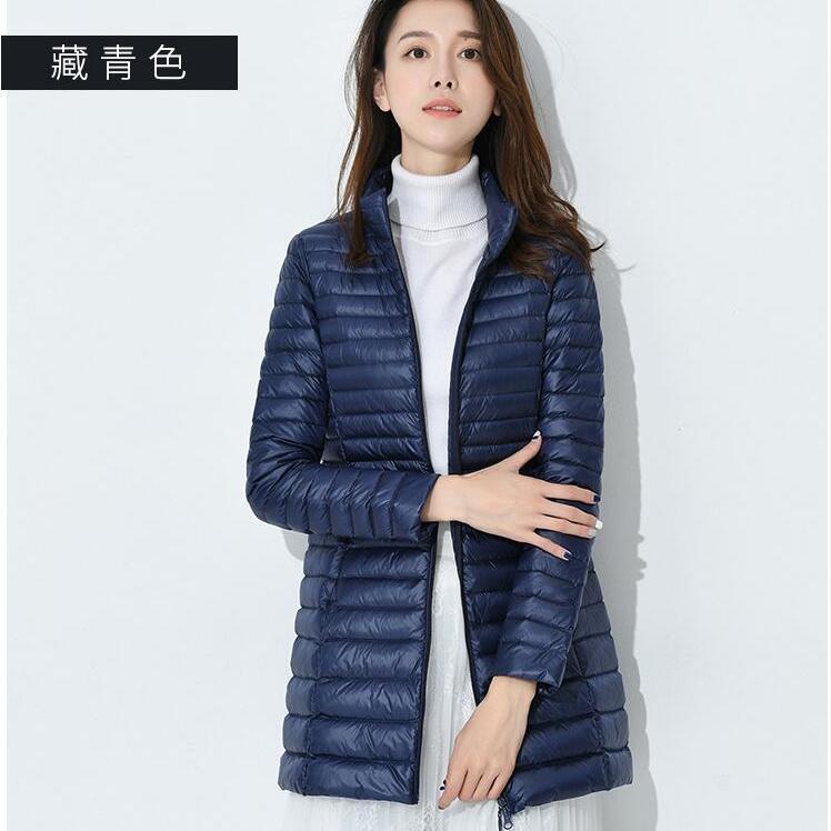 네이비 블루(여성 스탠드 칼라)