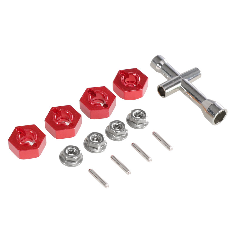 Weili 12428 Flying over Remote Control Car Metal Upgrade 12mm Hexagon Combination with Nut 6 Angle Sleeve