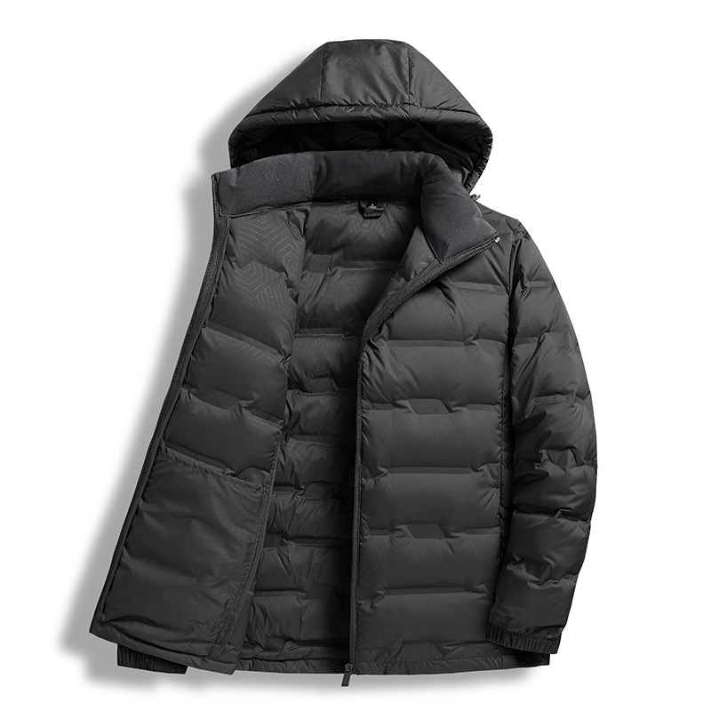 Hombres ligero abajo chaqueta invierno moda desmontable sombrero 85 pato blanco abajo más tamaño casual abrigo caliente al por mayor