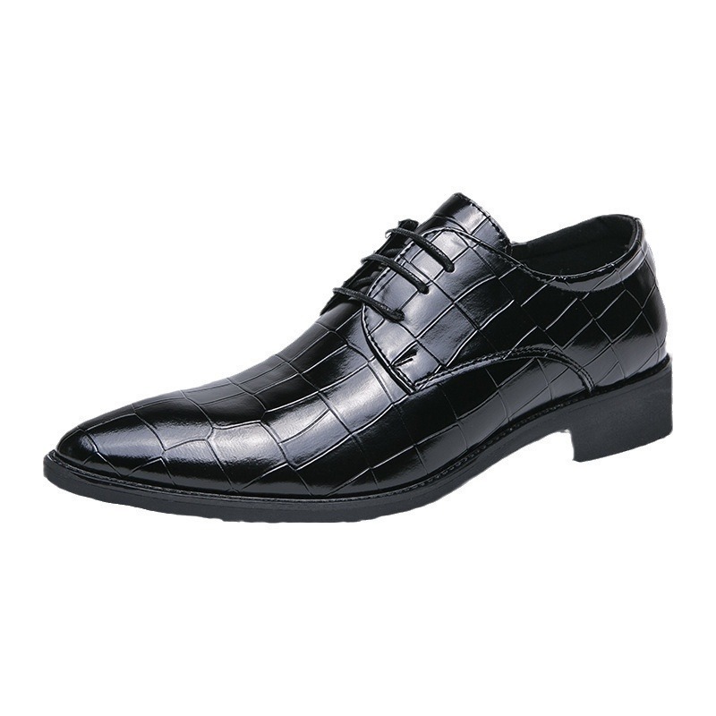2025 zapatos de cuero de hombre de piedra de negocios zapatos casuales de gran tamaño para hombre británico novio zapatos de boda image 6