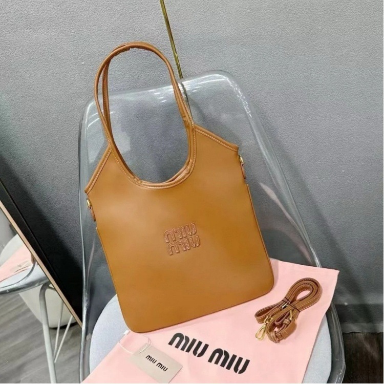 miu家新款慵懒风Tote帆布购物袋大容量hobo单肩托特包斜跨女包包|undefined