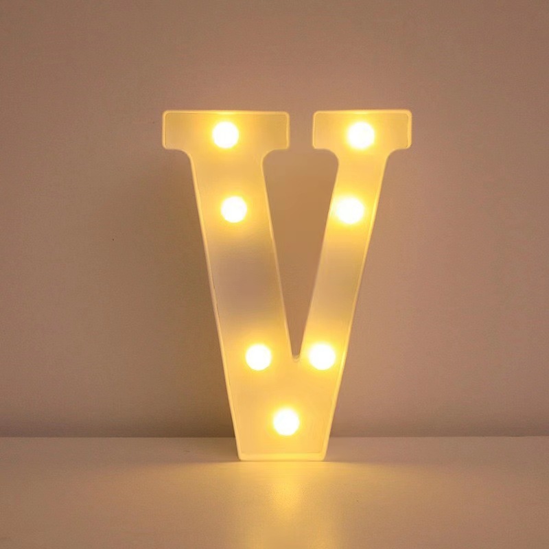 26 lámparas de letras INS viento digital modelado luz de atmósfera propuesta de boda fiesta de cumpleaños decoración de luces