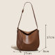 Genuine Leather Women's Bag Large Bag Crossbody Bag Women's 2025 New Large Capacity Shell Bag Women's Niche High-end Shoulder Bag