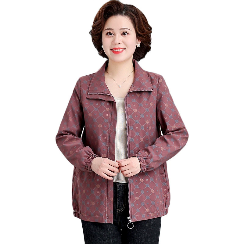 Пspring 短 куртка для матери, осеннее тонкое пальто-тренч, для среднего возраста, для подростков, западный стиль, городской стиль