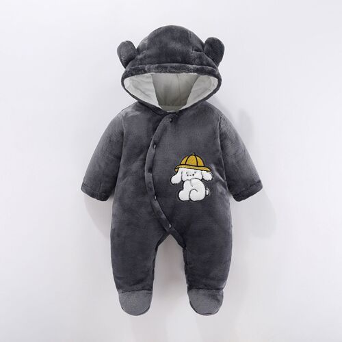 Baby clothing for fall/winter: adorable one-piece rompers and wrap-style outfits—perfect for 1-year-olds going out, featuring a super-cute, internet-famous design and extra-thick material for cozy crawling comfort.