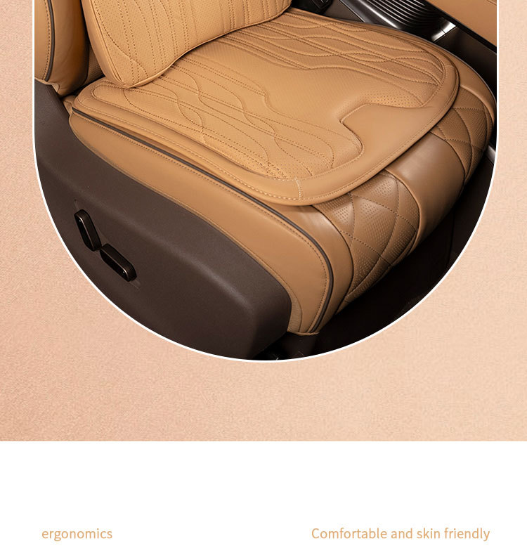 Car cushion four seasons universal headrest lumbar support integrated seat main driving ventilation cushion single piece breathable interior accessories