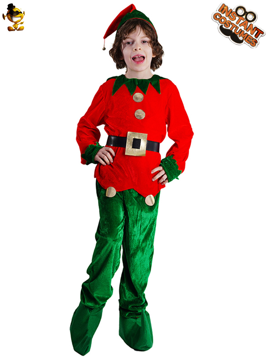 Fiesta disfraz fiesta disfraz Verde Navidad niño niña Rojo Navidad vestido mascarada