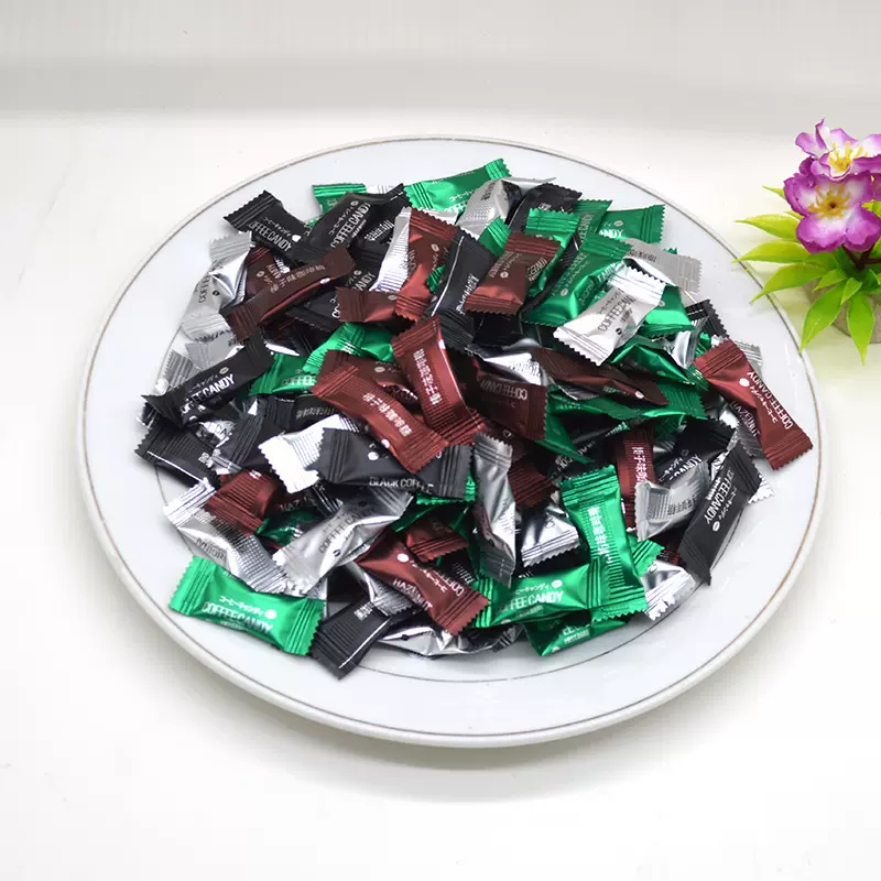 代发-可嚼即食咖啡糖网红咖啡豆糖果独立包办公零食100克约120颗