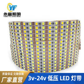 灯光画5v双色温2835LED灯带120灯三色变光无极调光灯光画相框画US