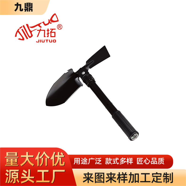 户外折叠铲多功能工兵铲露营便携式兵工铲园林种花铲子儿童挖沙铲