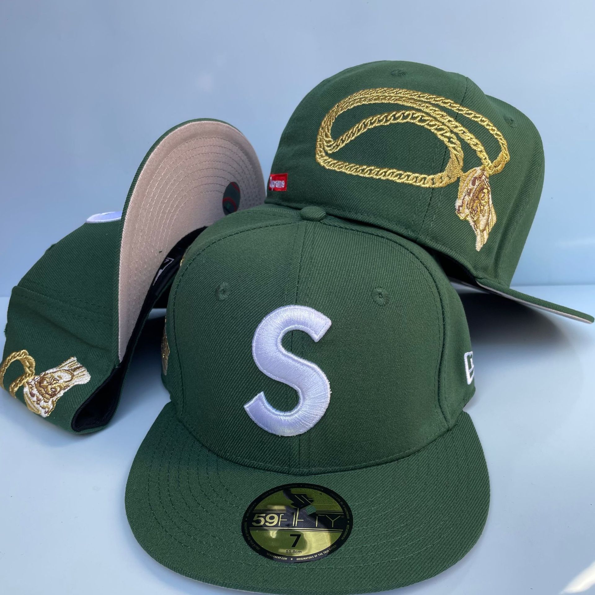 Supreme New Era Jesus Piece S Logo 59Fifty Cap Olive