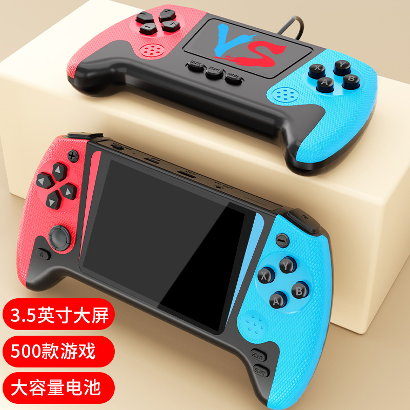 2025跨境新款掌上游戏机FC经典复古怀旧大屏掌机便携迷你双人掌机|undefined