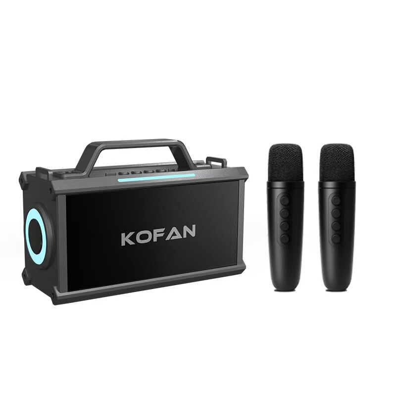 KOFAN688 ワイヤレス Bluetooth カラフルなホームメカカラオケ屋外ポータブル大音量サブウーファースピーカー|undefined