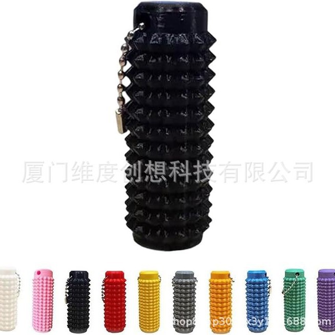 Transfronterizo nuevo Spiky Grippie Stim Keychain llavero portátil de masaje de descompresión de la punta del dedo
