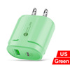 Candy PD12W mobile phone charger 2.4A European and American British regulatory charging Type-C adapter PD+USB charging