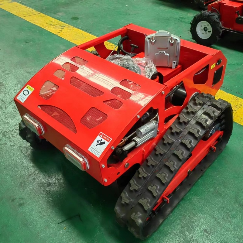 出口日本遥控履带割草机 汽油机动力草坪机全自动行走草坪除草机