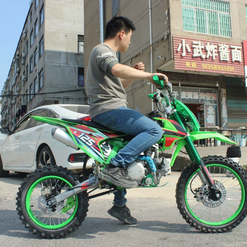 Внедорожный мотоцикл 125CC, двухколёсный для бездорожья, универсальный, высокоскоростной гоночный мотоцикл, топливный транспорт