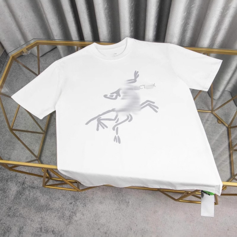 高級バードファミリー夏用格子柄プリント純綿半袖カップルラウンドネックトレンドブランドカジュアルTシャツファッショントップス|undefined