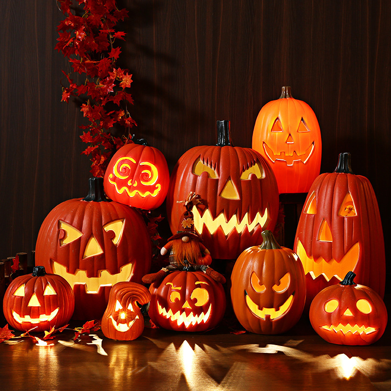 ハロウィンカボチャランタン装飾装飾品ショッピングモールウィンドウディスプレイKTV遊園地装飾小道具大きなカボチャ|undefined
