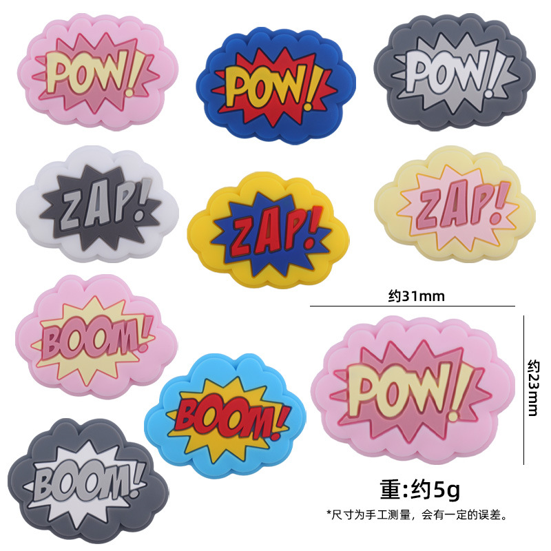 Nuevos suministros de bebé de silicona lindo explosión mordedor cuentas DIY bebé molar pezón anti-caída cadena Accesorios