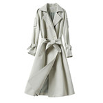 Длинный весенний плащ, осеннее модное цветное пальто, куртка, средней длины, в корейском стиле