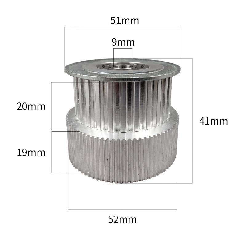Galaxy Photo Machine Tower Wheel Synchronous Wheel Leather Flat Wheel with Wheel Motor Wheel Aluminum Inkjet Car Motor Gear